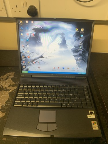 Retro sony laptop windows - sony, xp