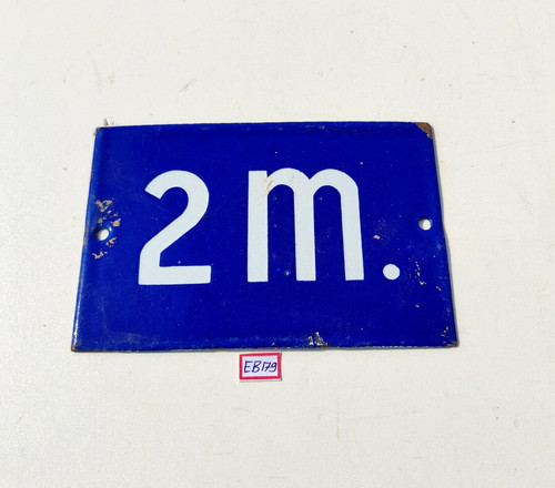 Vintage advertising enamel - 2m.,