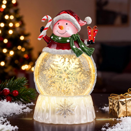 Musical snow globe lighted - musical, globe,lighted