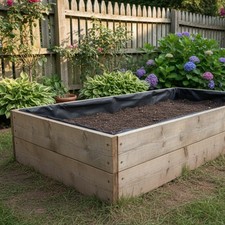 Wooden garden raised grow beds - garden,