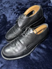 CHURCH'S Handmade Black Leather Mens Formal Moccasin Shoes UK Size 9.5 EU 44