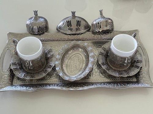 Silver plated tea coffee - silver,