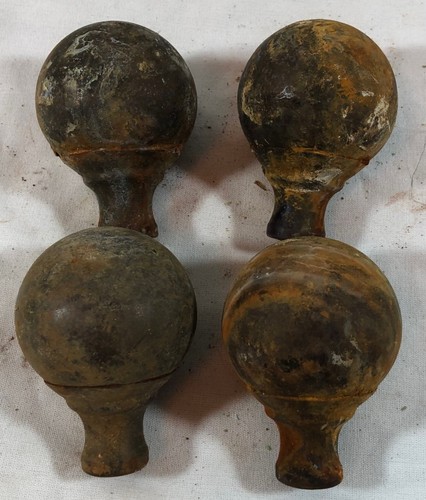 Antique brass spherical ball - spherical,