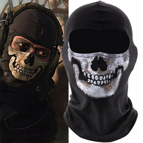 Ghost skull balaclava mask cod - skull,