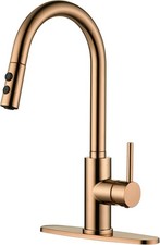 Rulia Copper Rose Gold Kitchen Sink Faucet/Tap, Pull-Down