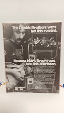 CONN STROBOTUNER THE DOOBIE BROTHERS GUITAR TUNER VINTAGE  1980- PRINT AD.  x