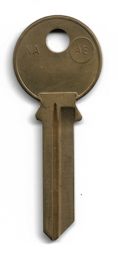 Yale pin security key - 6, blank