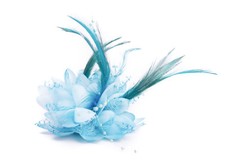 Flower Feather Fascinator Bead