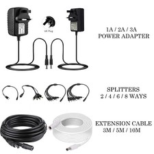 12V 1A 2A Adapter AC/DC UK