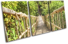 Bamboo Rope Bridge Forest