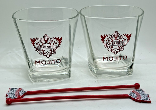 Smirnoff vodka mojito - vodka, glasses