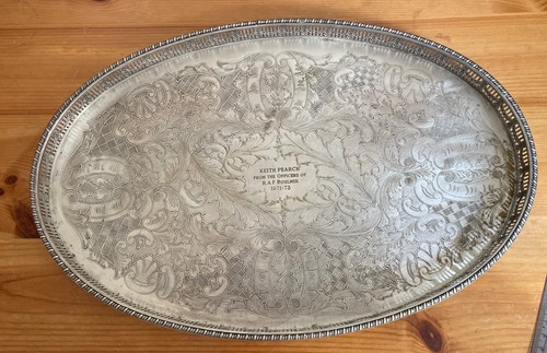 Silver plated oval - silver,