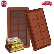 Silicone Stuffed Chocolate Bar Mold - Flexible, Oven & Freezer Friendly *