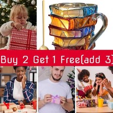 Painted Book Mug Coffee Cup