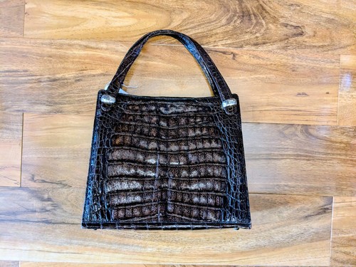 Vintage 1940s crocodile skin - 1940s,