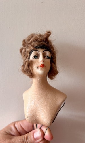Wax half doll - wax,