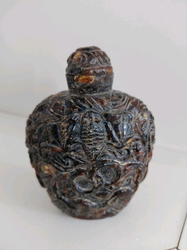 Antique chinese carved amber - antique,