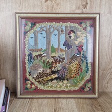 Finished framed needlepoint - framed,
