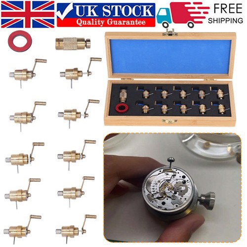 Mainspring winder set brass - set,