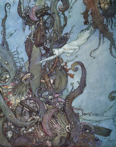 Edmund dulac the - the, mermaid,