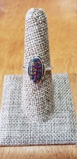 Black Fire Opal Ring 925