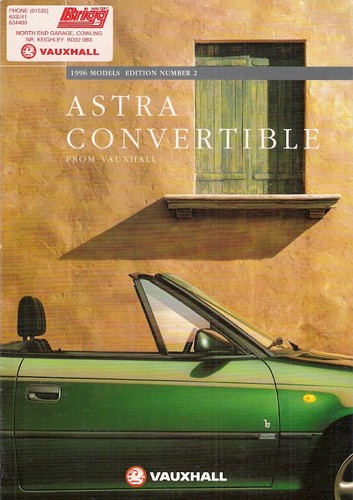 Vauxhall astra convertible - astra,