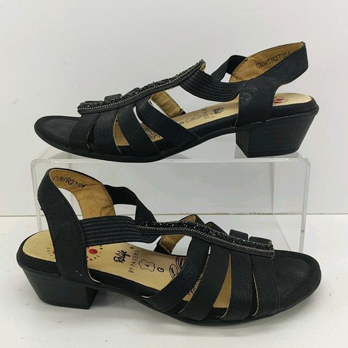 Pavers black sandals pull - black, on