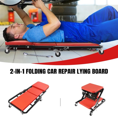 Folding car creeper - 2-in-1,