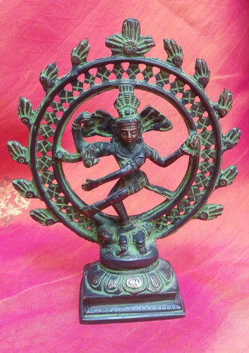 Shiva antique bronze statue - shiva,