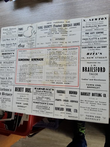 Variety theatre programme - variety,