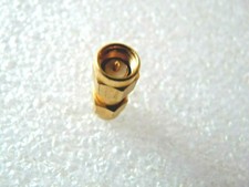 SMA Male Coupler Gold Plated Military Grade ex New Royal Navy Equipment 1pc