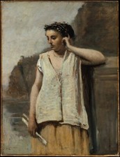 Camille Corot - The Muse, History (ca. 1865), A2 Print Poster