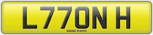 Number plate l77 onh - number,