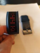 Black Dice. Unisex Curved Digital Watch. New Battery.PLEASE READ.