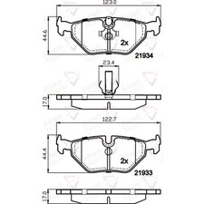 Brake Pads Set For Saab 9-5
