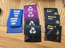 9 Single Coin Wallets - Various Banks