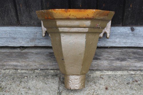 Vintage cast iron drain rain - iron,