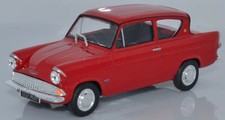 CR040 Cararama 1:43 Scale Ford Anglia 105E Monaco Red