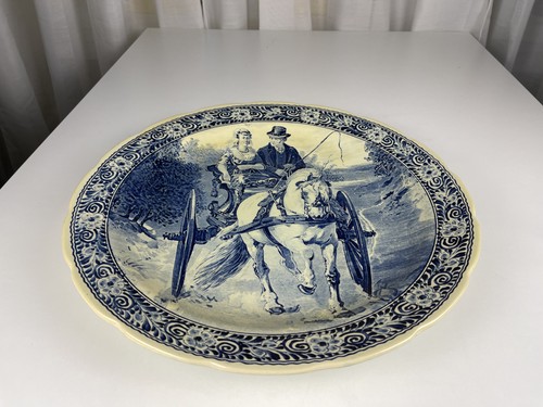 Delft porcelain plate 39cm - delft,