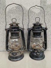 2 Vintage lamps 1 Feuerhand 275 Hurricane. 1 Chinese lantern. Parts or restore!