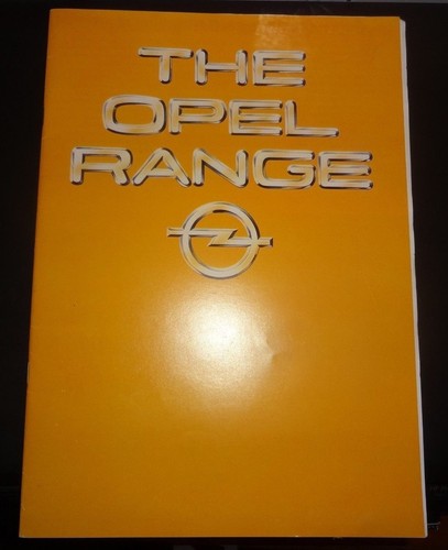 Opel range 1980 - range, mkt