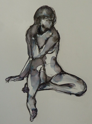 Original pen ink wash life - pen, &
