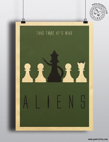 Aliens minimalist - -,