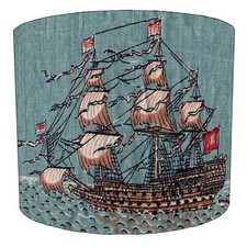 Old Nautical Maps Lampshades Matches Nautical Duvet Covers Cushions & Curtains.