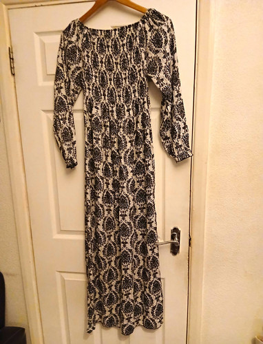 Fashion black white floral - black, &
