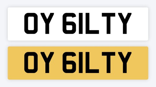 Guilty private number plate - private,