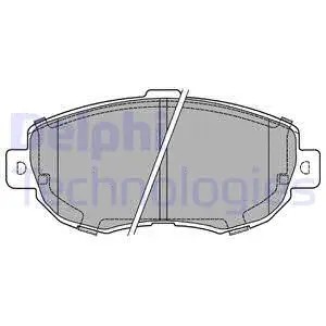 Front brake pad - front, set