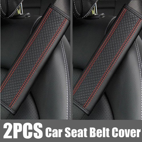 Red car seat belt cover - car,