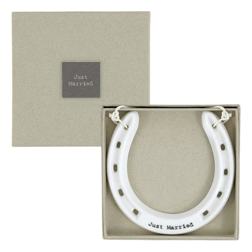 Wedding horseshoe keepsake - horseshoe,