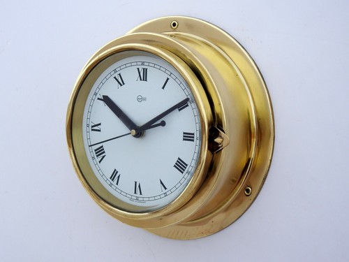 Maritime brass slave - brass, clock